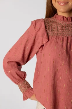 Blusa Bambula Gold Rosa
