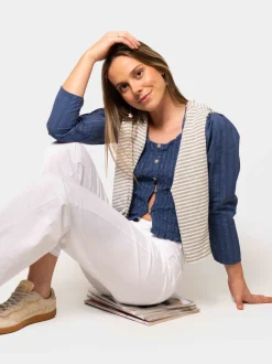 Blusa Botones Diplo Azul