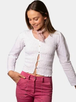 Blusa Botones Diplo Blanco