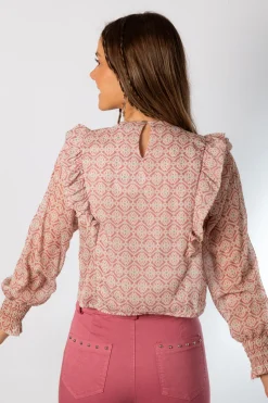 Blusa Delight Volantes Rosa
