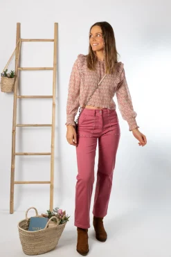 Blusa Delight Volantes Rosa