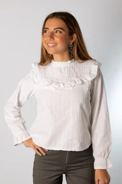 Blusa Diplo Lurex Blanco