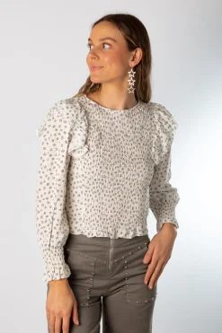 Blusa Nature Volantes Negro