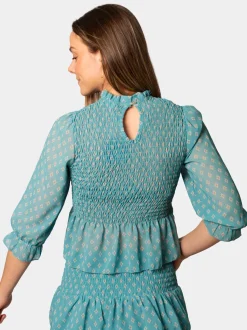 Blusa Nido Abeja Daisy Verde