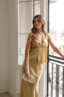 Bolso Clutch Classy Dorado