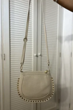 Bolso Lucky Tachuelas Beige
