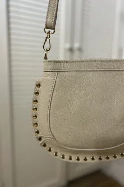 Bolso Lucky Tachuelas Beige