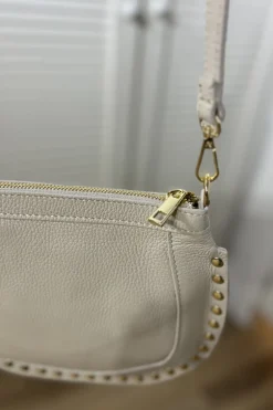 Bolso Lucky Tachuelas Beige
