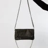 Bolso Rock Tachuelas Doble Cadena Negro