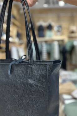 Bolso Shopper Piel Negro