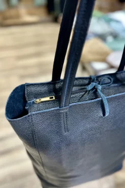 Bolso Shopper Piel Negro