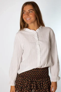 Camisa Diplo Cuello Mao Blanco