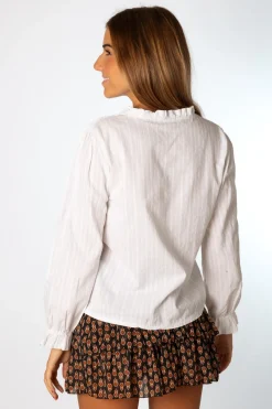 Camisa Diplo Cuello Mao Blanco