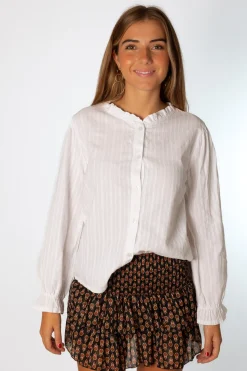 Camisa Diplo Cuello Mao Blanco
