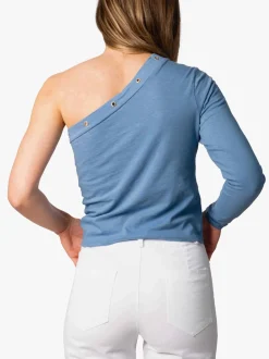 Camiseta Asimétrica Anillas Azul