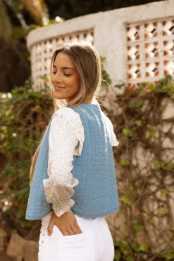 Chaleco Acolchado Stars Azul