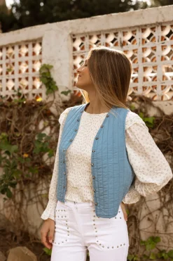 Chaleco Acolchado Stars Azul