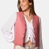 Chaleco Acolchado Stars Rosa