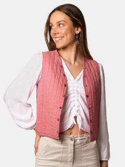Chaleco Acolchado Stars Rosa