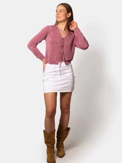 Chaqueta Lúrex Lazadas Blush