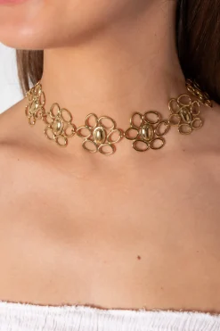 Chocker Flor Dorado
