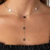 Collar Corto Estrellas Plata