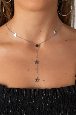 Collar Corto Estrellas Plata