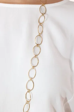 Collar Largo Arandelas Dorado