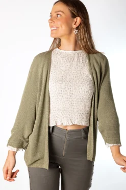 Cárdigan Lurex Verde