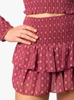 Falda Doble Volante Indie Blush