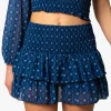 Falda Doble Volante Indie Azul