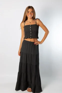 Falda Ibiza Brillo Gris