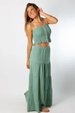 Falda Ibiza Brillo Verde