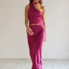 Falda Raso Euphoria Frambuesa