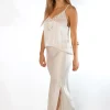 Falda Street Style Raso Blanco