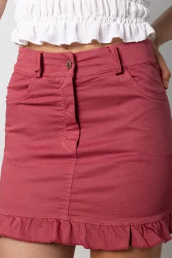 Falda Volante Rosa