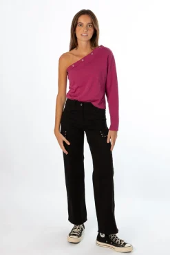 Pantalón Cargo Tachuelas Negro