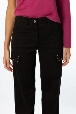 Pantalón Cargo Tachuelas Negro