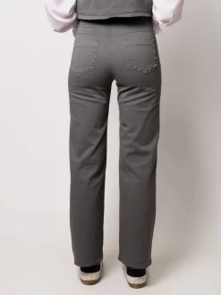 Pantalón Línea Tachuelas Gris