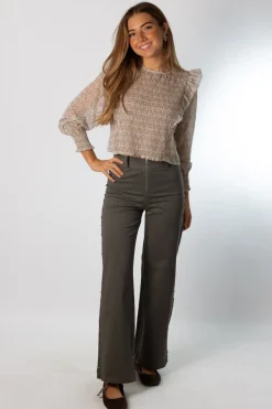 Pantalón Stars Cremallera Gris