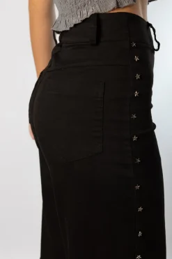 Pantalón Stars Cremallera Negro
