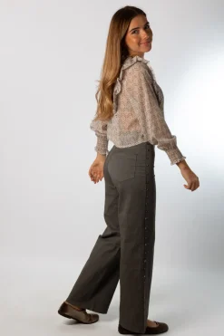 Pantalón Stars Cremallera Gris