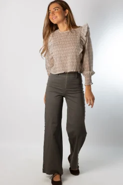Pantalón Stars Cremallera Gris