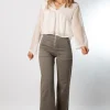 Pantalón Tachuelas Cremallera Gris