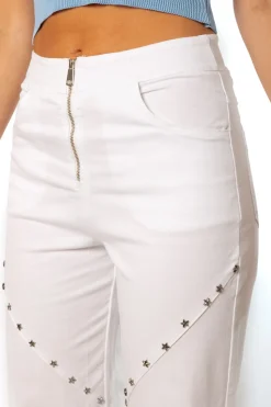Pantalón Tachuelas Starlight Blanco