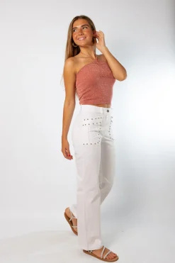 Pantalón Tachuelas Sunlight Blanco
