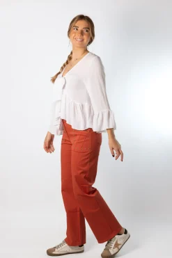 Pantalón Tachuelas Sunlight Teja