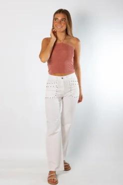 Pantalón Tachuelas Sunlight Blanco