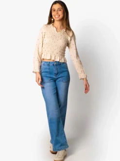 Pantalón Vaquero Maxi Bolsillo Azul