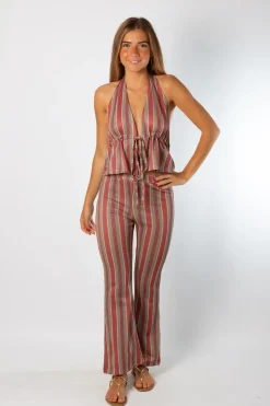 Pantalones Stripes Rosa